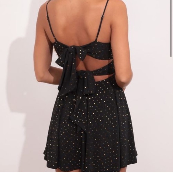 Short black sequin dress - Picture 4 of 5